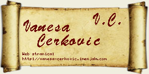 Vanesa Čerković vizit kartica